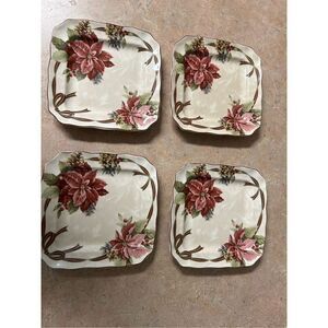 222 fifth Yuletide Celebration fine China dessert plates